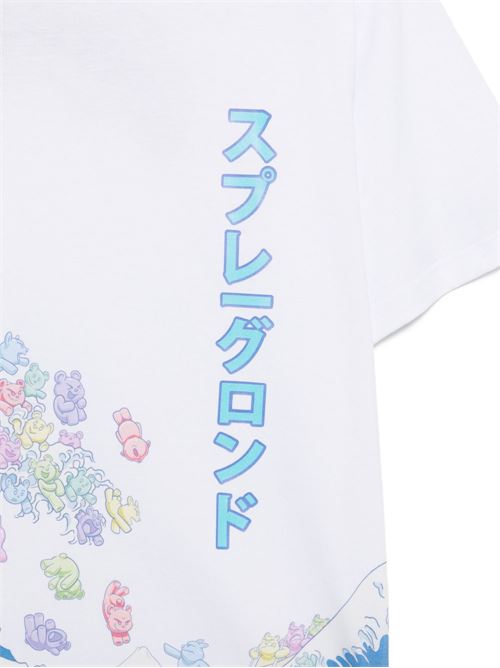 T-shirt bambino Sprayground bianca a manica corta Sprayground kids | SPY1435X